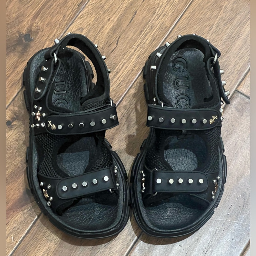 Gucci Napa Agiri sandals in excellent condition.Barely worn.Dust bag only